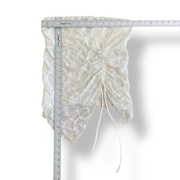 Silence and Noise NWOT Remy Textured‎ Tube Top Womens Size L White - Picture 3 of 7